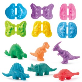 Color Dough Toys Dinosaur World Dough Set Creations Tools for Kid Play with Animals