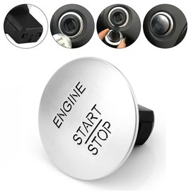 GJCC 2215450714 Keyless Go Start Stop Push Button Engine Ignition Switch Replacement for 2010-2014 CL550 CLS350 E350 GL350 GL450 GLK350 ML350 S550 SL500 SLK200 SLK350 More (Silve) US1336 Compatible