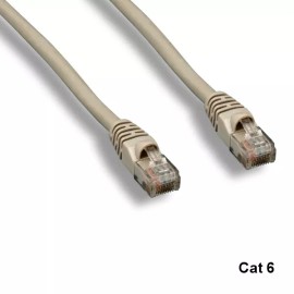 Kentek Gray 100ft Cat6 UTP Cable 24AWG 550MHz Pure Copper RJ45 Ethernet Routers