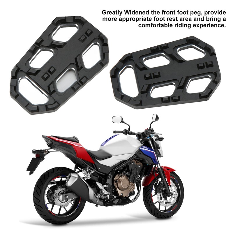 2PCS Motorcycle Widen Footrest Pedals Aluminium Alloy Replacement for CB500X