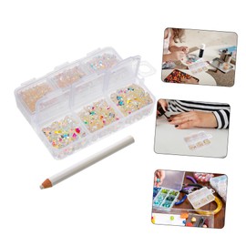 Healeved Resin Flatback Rhinestones for Nail Ab Color Easy to Apply Nail Accessories for Beautiful Designs