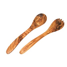Olivewood Basic Salad Servers, 29 cm, Olive Wood