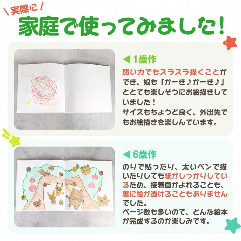Blank Picture Book 20cm x 20cm 20 Pages White Square