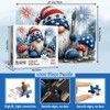 Patriotic Gnome Puzzles for Adults 1000 Pieces Magic Flower Mushroom