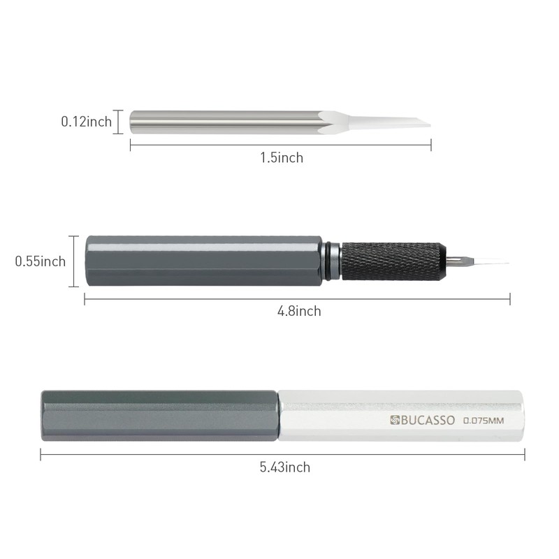 Bucasso Model Scriber, Line Scriber with Tungsten Steel Blades, Model