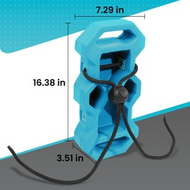 Mahua Upgraded Boat Bumpers for Docking, EVA Material, Easy to Install, Boat Bumpers with Nylon Rope, Ideal for Fishing Boats, Pontoon Boats and Sailing Dinghies (Blue 2 Pack)