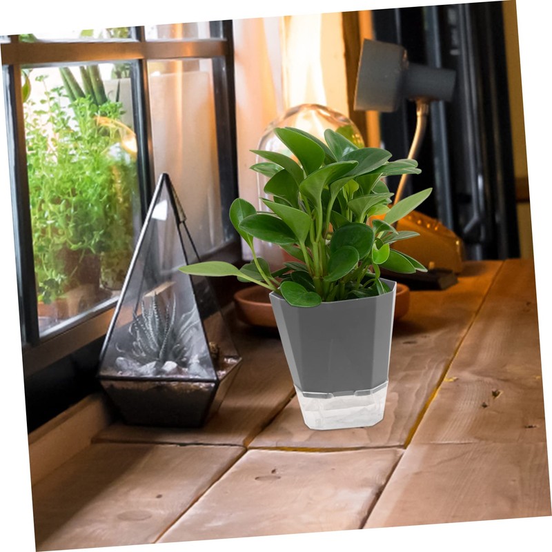 Mipcase 3Set Self Watering Planters Automatic Water Absorbing Flower Pots