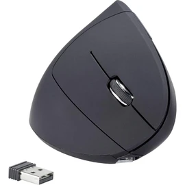 Renkforce RF-WM-322 Ergonomische Maus Funk Optisch Schwarz 5 Tasten 1600 DPI Ergonomisch, Wiederaufladbar
