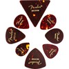 Fender Guitar Picks ALL SHAPES SAMPLE Tortoise Shell Mix Medley MEDIUM (8 PICKS)
