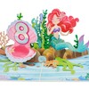POPWOW Happy 8th Birthday Pop Up Card, Mermaid, Pearl Shell,