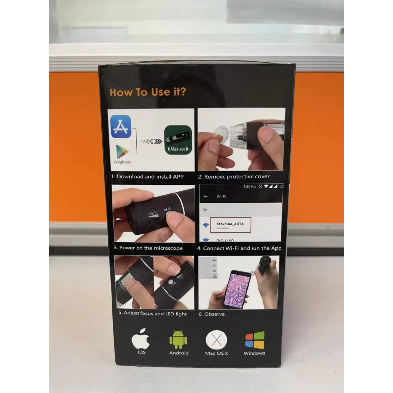 ROTEK Digital Microscope, ROTEK WiFi USB Microscope Camera 1000x Zoom