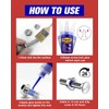 Thread Lock Blue and Red, Threadlocker Medium and Strong Strength,