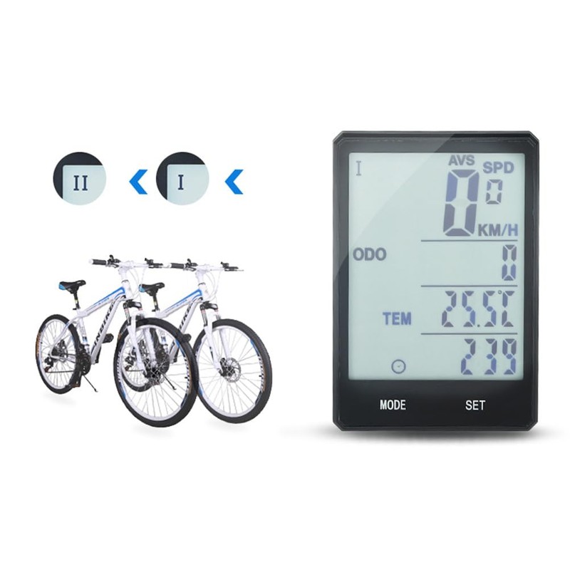 BESPORTBLE Bicycle Speed Static Exercise Bike Wired Speedometer Speedometer with
