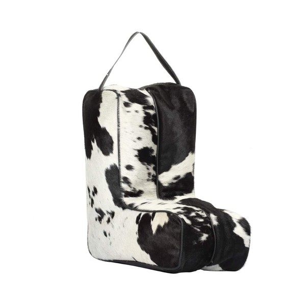 Myra Bag Swart Black & White Cowhide & Leather Boot