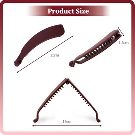 Pack of 6 banana clips, banana hair clip