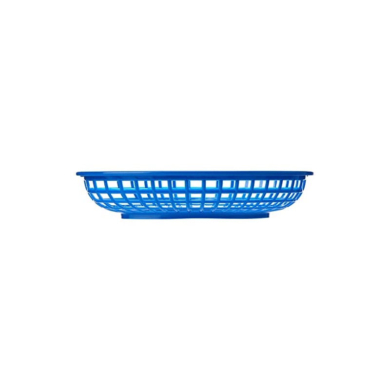 TableCraft DS30121 Classic Oval Food Basket Blue 24x15x5cm | American