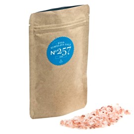 Rimoco N°257 Pink Crystal Salt Coarse - 250 Million Year Old Pink & Natural Crystal Salt, South of the Himalayas Massif, Hand Mined | 500 g in Kraft Paper Zip-Beuel