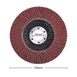 MIDO Professioanl Abrasive Flap Discs 115mm 12 PCS 120 Grit Grinding Discs for Angle Grinder Type 27 Grinding Wheel Used for Sanding Metal Wood