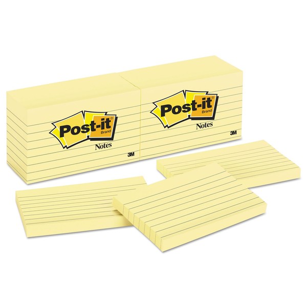 Original Pads in Canary Yellow, 3 x 5, Lined, 100-Sheet,