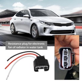 Micro Traders 2pcs Cooling Fan Control Module Connector Plug Compatible with Kia Optima 2014-2019 and Compatible with Kia Sedona 2014-2018 Cooling Radiator Fan Connector