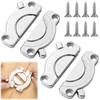 XTUDOU Pack of 2 Worktop Connectors, Table Top Connectors, Turning