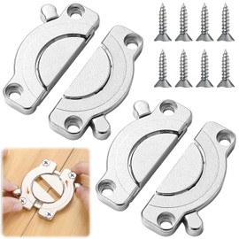 XTUDOU Pack of 2 Worktop Connectors, Table Top Connectors, Turning Wooden Panels Connectors for Office Desk/Dining Table/Writing Table