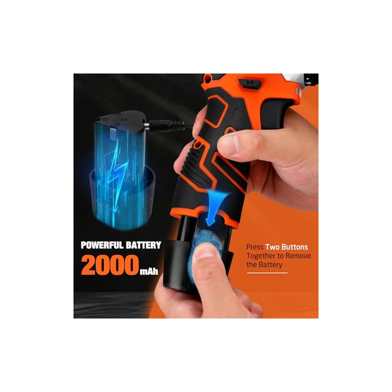 255-Piece Tool Set - Tool Kit with 12V Cordless Drill
