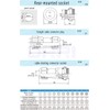 DRR SD20 Waterproof Aviation Plug 1 Pair Inline Plug with