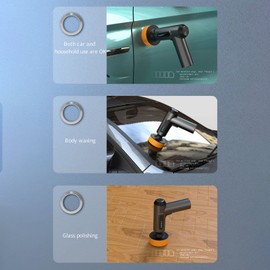 VISLONE Car Wireless Polishing Machine,Cordless Car Buffer Polisher Kit USB Charging Digital Display for Household Car Detailing/Waxing