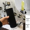 HINATAA Crystal Water Bottle, Removable Healing Natural Quartz Water Bottle,