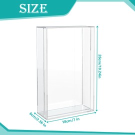 Bible Display Case Transparent Display Case for Bible 26 x 18 x 6 cm Wall Mount Storage Box Book Protector for Bible Family Old Bible Heirloom Organiser Box for Book Jewellery Collectors