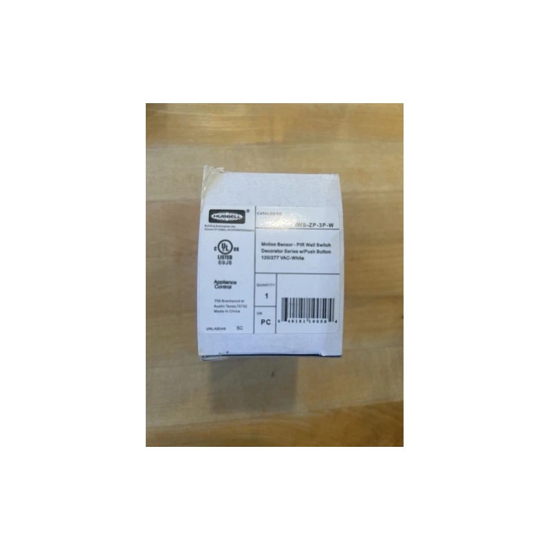 Hubbell Motion Detector Wall Switch Sensor. AT 1201 White New