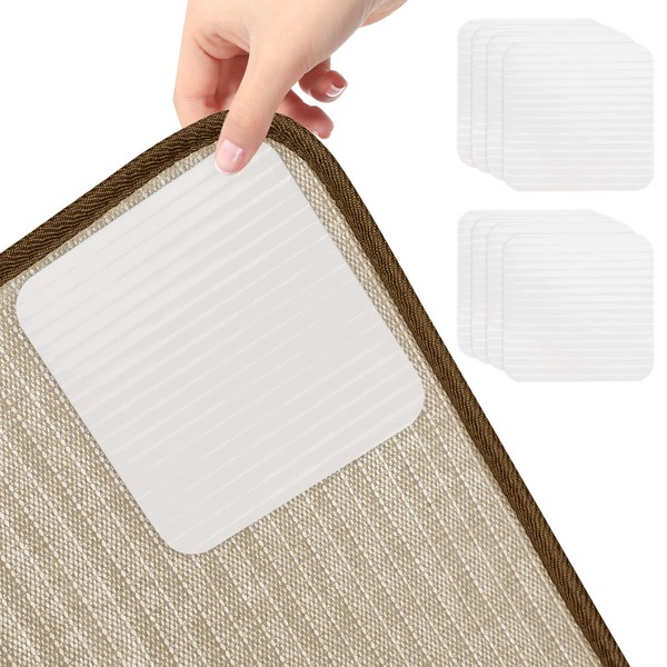Rug Pad Non Slip, 8 Pcs Rug Gripper for Carpet,