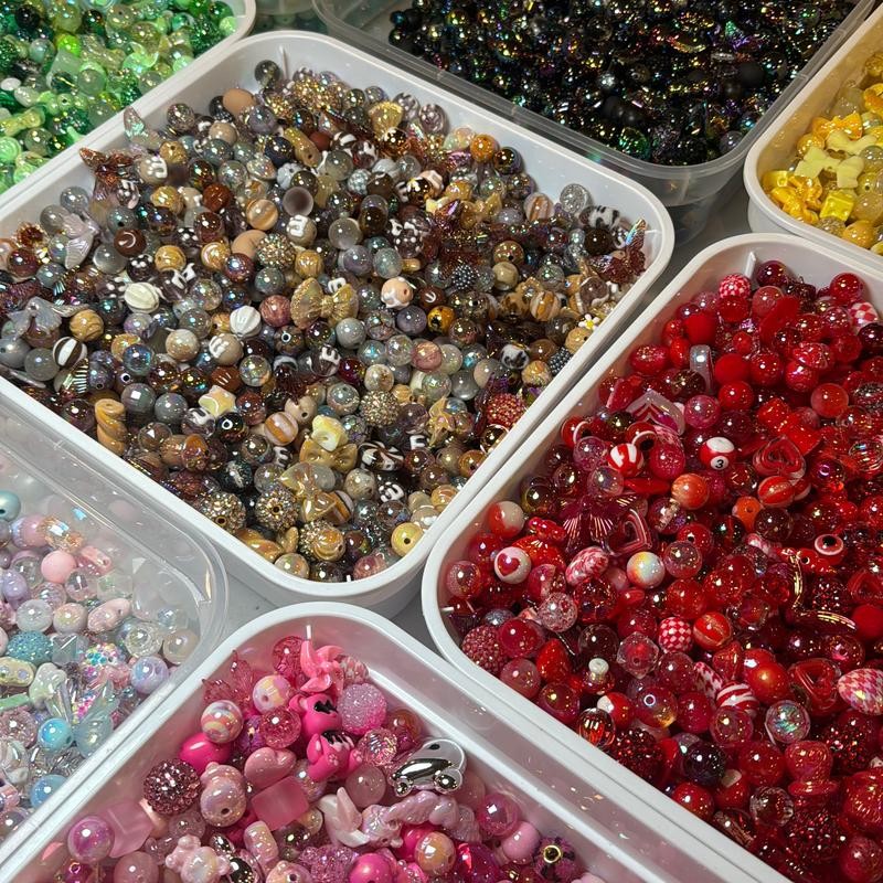 Beads by Color for Beadable Pen fancy bead bead mix:_Pastel_Extra