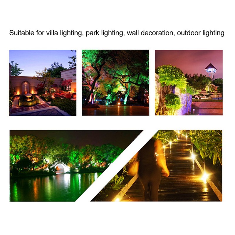LED Landscape Spotlight Light Waterproof 360° Rotatable 13 Colors High