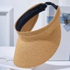 VASANA Sun Visor Hats for Women Foldable Straw Visor Hat