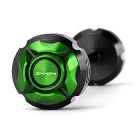 Mokiton Motorcycle Front Wheel Axle Fork Slider Crash Protector Compatible With K.awasaki Ninja ZX6R 2009-2020 2021 2022 2023 | ZX-6R ZX636 ZX 6R 636 Accessories (Black-1)