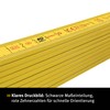 Stabila Series 400 Wooden Folding Ruler, Straight Edge for Marking,