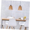 Cabilock Rattan Woven Pendant Lampshade Rustic Sconce Cover Style Small
