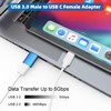 AreMe USB to USB C Adapter (6 Pack), USB C
