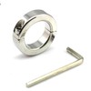 Stainless Steel Split Screw Ring, Men's Stretching Exercise Workout Ring
