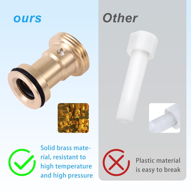 Tub Spout Adapter Kit, Brass Slip on Shower Diverter Repair