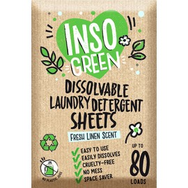 Eco Laundry Detergent Sheets - 80 Loads Laundry Sheets Detergent - 40 No Plastic Jug Washer Sheets - No Mess & Space-Saving Travel Laundry Detergent