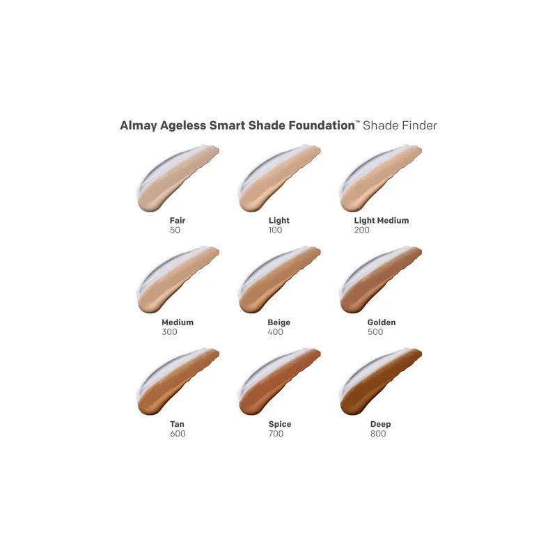 Almay Ageless Smart Shade Foundation, Base De Maquillaje Int