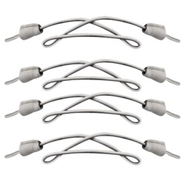 Endoto 2 Pairs Elastic Shoelaces Strings Replacement Laces for Hey Dude Shoes(Color:Grey,Size:14Inch)