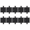 10pcs Walkie Talkie Push Button Battery Lock Hold for Baofeng