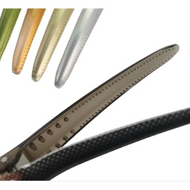 Pack of 4 Hair Clips Professional Section Clips Hairdresser and Compartments, Non-Slip Hair Clips with Duck Beak and Non-Slip Teeth, Hair Cutting Clips for Hairdressing Salon and Home (Four Colours)