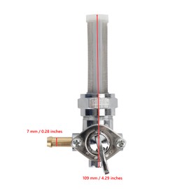 Topteng Fuel Valve Petcock 22mm 011403 fits for Harley 1995-1997 Bad Boy FXSTSB, 1995-2006 Electra Glide FLHT, 1990-2006 Fatboy FLSTF, 2011-2013 Iron 883 XL883N