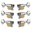 Gotoh Mini 510 3+3 Guitar Tuners with Metal Knobs, Chrome