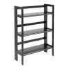 Black Terry Folding Bookcase & BookshelfSKU: 20896